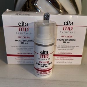 Elta MD Skincare UV Clear Broad-Spectrum SPF 46 0.5oz/14g 2x each NIB Exp. 10/23